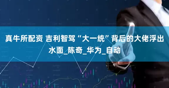 真牛所配资 吉利智驾“大一统”背后的大佬浮出水面_陈奇_华为_自动