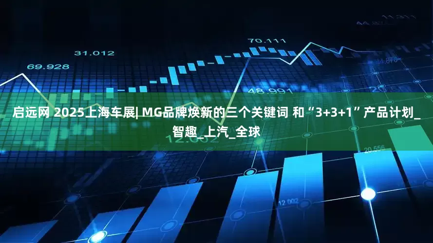 启远网 2025上海车展| MG品牌焕新的三个关键词 和“3+3+1”产品计划_智趣_上汽_全球