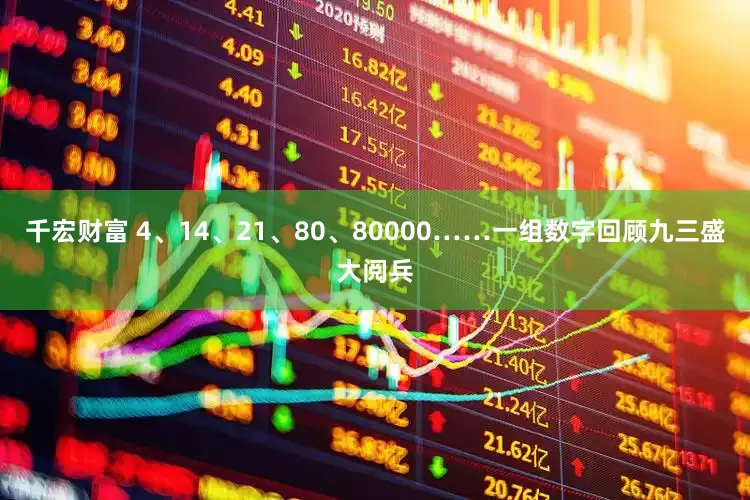 千宏财富 4、14、21、80、80000……一组数字回顾九三盛大阅兵
